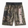 Jurassic Park Khaki Camo Swim Shorts 4 years