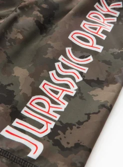Jurassic Park Khaki Camo Swim Shorts 4 years