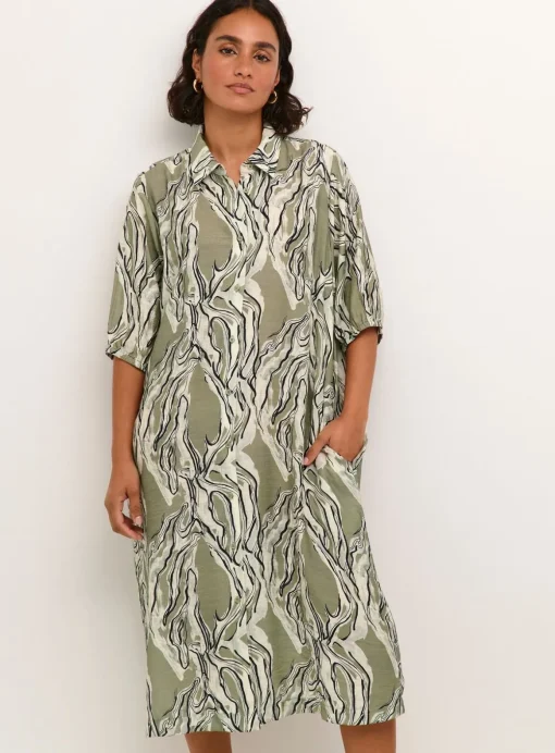 KAFFE Elino Knee Length Shirt Dress 8
