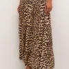 KAFFE Maxi Smock Waist A Line Fit Skirt Multi XS-S