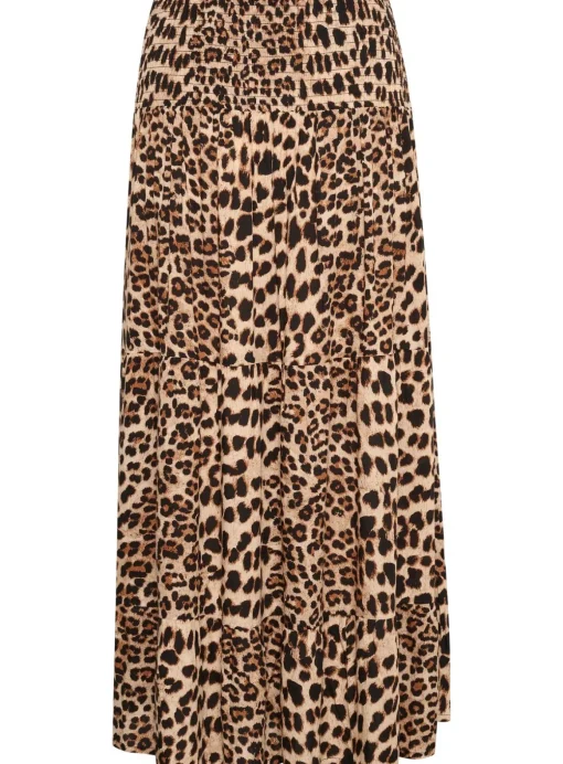 KAFFE Maxi Smock Waist A Line Fit Skirt Multi XS-S