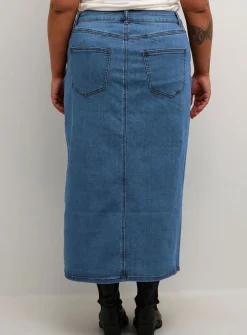 KAFFE Sinem Denim Midi Length Skirt 10