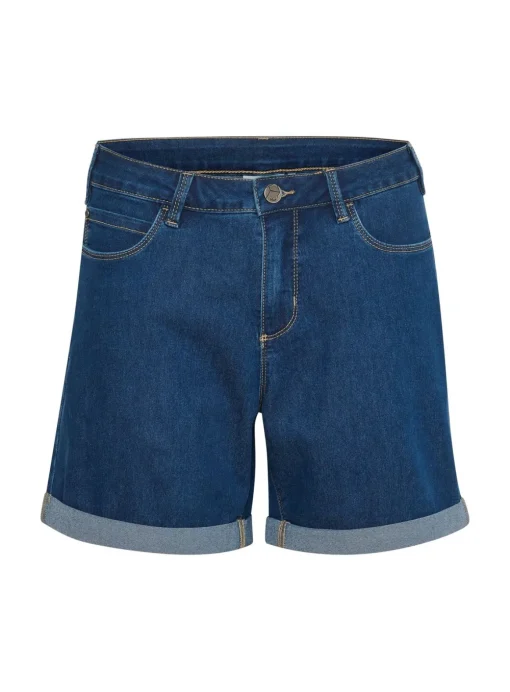 KAFFE Vicky Denim Shorts Dark Denim 8