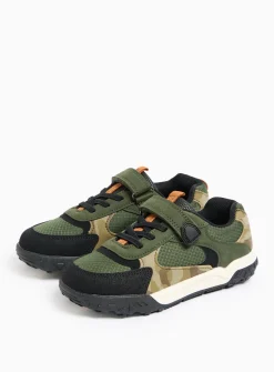 Khaki Camo Print Jogger Trainers 2