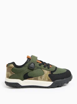 Khaki Camo Print Jogger Trainers 2