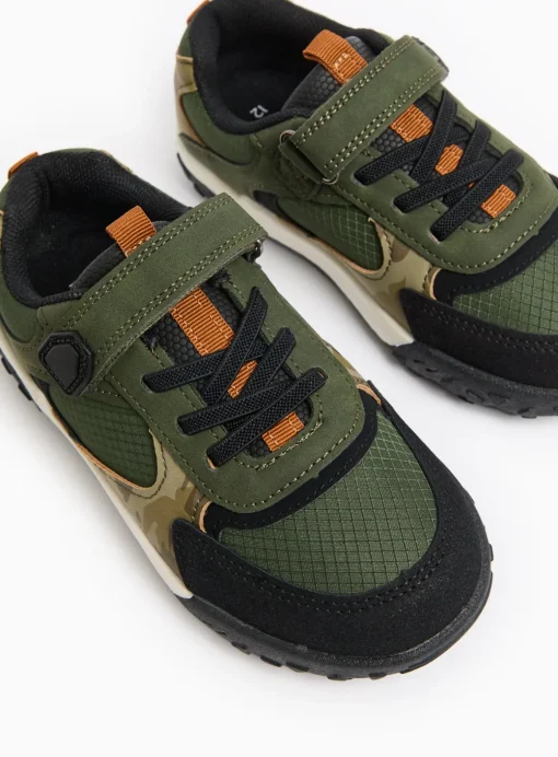 Khaki Camo Print Jogger Trainers 2