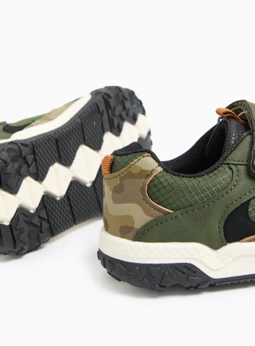Khaki Camo Print Jogger Trainers 2