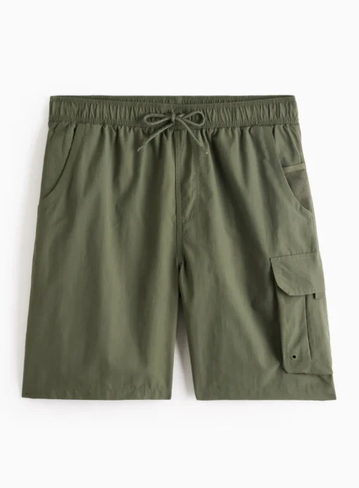 Khaki Cargo Swim Shorts XXL