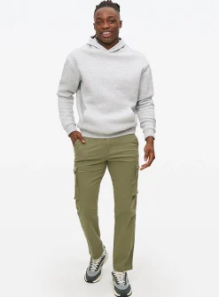 Khaki Cargo Trousers 34R
