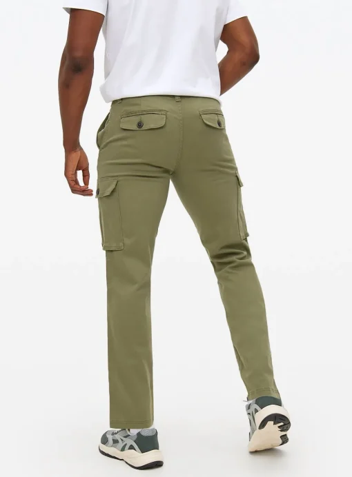 Khaki Cargo Trousers 34R