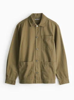Khaki Chore Shacket XXXL