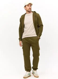 Khaki Classic Zip-Through Hoodie L