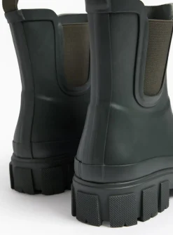 Khaki Cleated Rubber Wellies 4