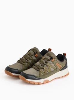 Khaki Contrast Hiking Trainers 8