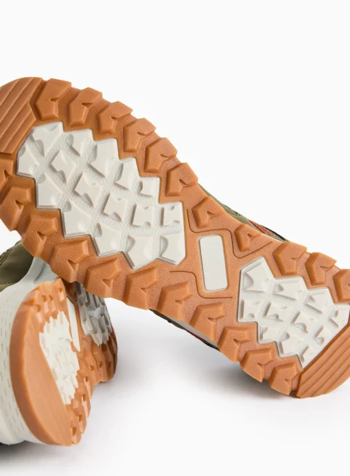 Khaki Contrast Hiking Trainers 8