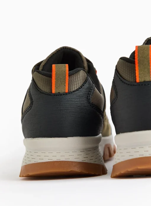 Khaki Contrast Hiking Trainers 8