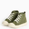 Khaki Faux Suede High Top Trainers 8 Infant