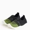 Khaki Knitted Slip On Trainers 6 Infant