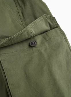 Khaki Longer Length Cargo Shorts 30