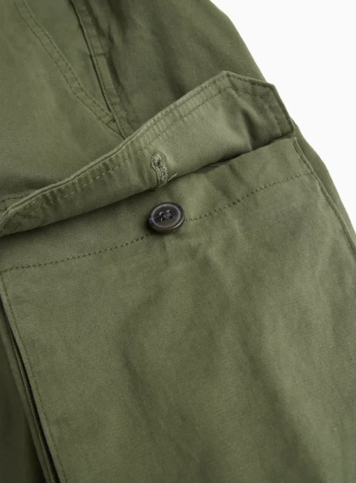 Khaki Longer Length Cargo Shorts 30