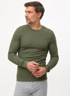 Khaki Maximum-Warmth Long Sleeve Thermal Top XXXL