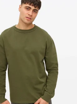 Khaki Midweight Long Sleeve Top XXL