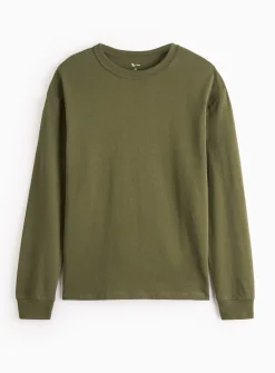 Khaki Midweight Long Sleeve Top XXL