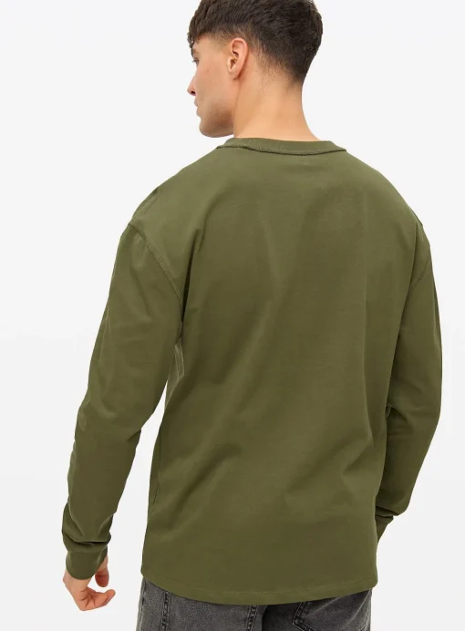 Khaki Midweight Long Sleeve Top XXL