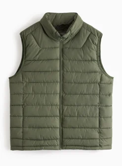 Khaki Padded Gilet XXL