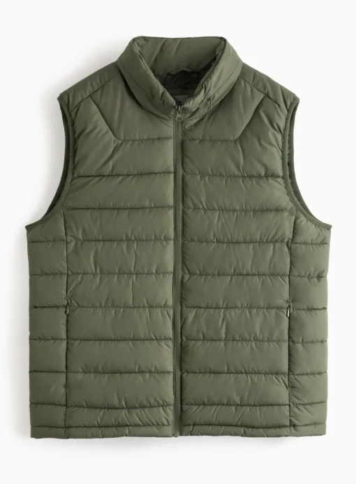 Khaki Padded Gilet XXL