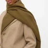Khaki Plain Scarf One Size