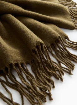 Khaki Plain Scarf One Size