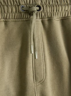 Khaki Sporty Ottoman Panel Joggers S