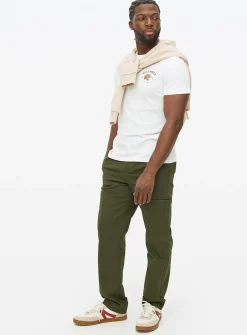 Khaki Utility Cargo Trousers 38L