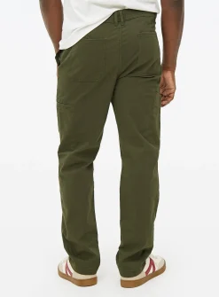 Khaki Utility Cargo Trousers 38L