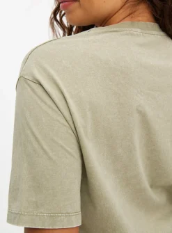 Khaki Washed Oversized T-Shirt 16