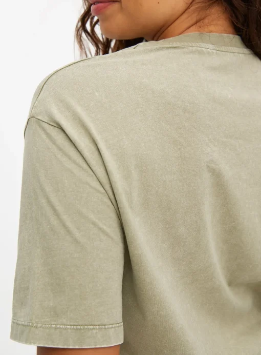 Khaki Washed Oversized T-Shirt 16