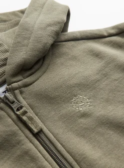 Khaki Zip-Through Hoodie 2-3 years
