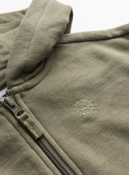 Khaki Zip-Through Hoodie 2-3 years