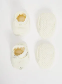 Koala & Plain Booties 2 Pack Up to 3 mths