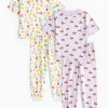 Ladybird Flowers Print Pyjama Set 2 Pack 1-2 years