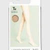 Latte Nude 15 Denier Ladder Resistant Tights 5 Pack M