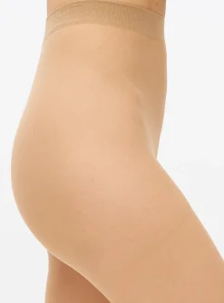 Latte Nude 15 Denier Ladder Resistant Tights 5 Pack M