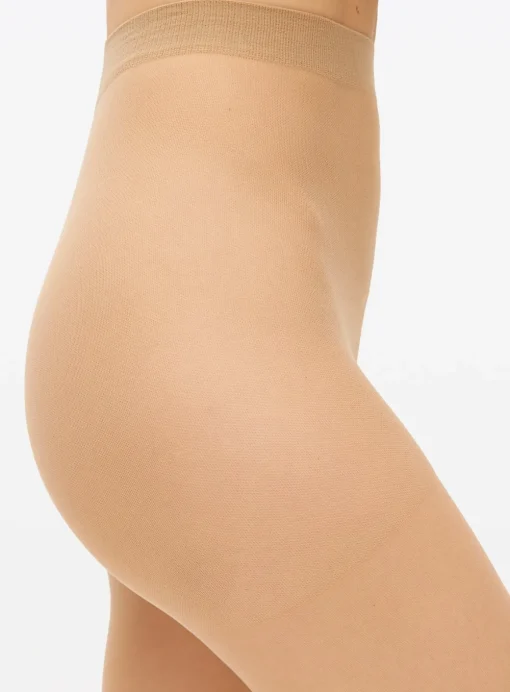 Latte Nude 15 Denier Ladder Resistant Tights 5 Pack M