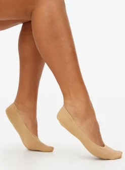 Latte Nude Summer Breeze Footsies 2 Pack One Size
