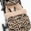 Leopard Print Borg Fleece Footmuff One Size