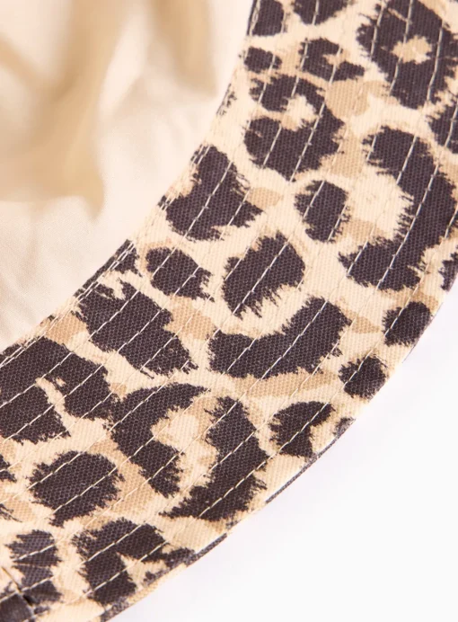 Leopard Print Bucket Hat One Size
