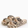 Leopard Print Buckle Eva Sliders 7