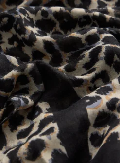 Leopard Print Lightweight Scarf One Size