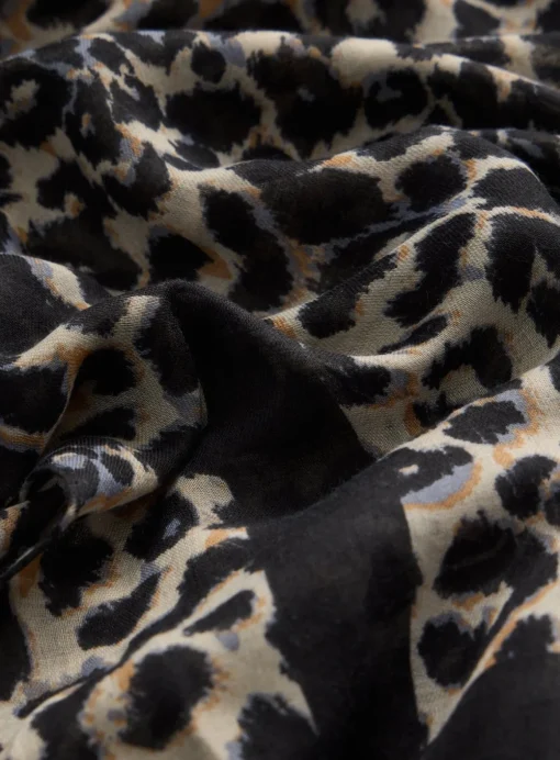 Leopard Print Lightweight Scarf One Size
